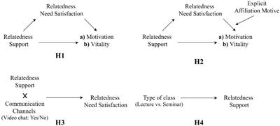 The Role of Relatedness in the Motivation and Vitality of University Students in Online Classes During Social Distancing